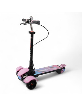 Самокат складной трехколесный с музыкой и подсветкой Bavar Sport (688)